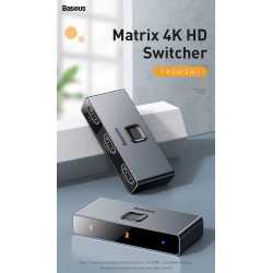 Baseus - 4K HD-switch - HDMI-kompatibel adapter
