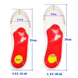 Ortopedisk sko innersula - fotvalvsstöd - kudddyna