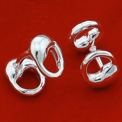 Elegant silver cufflinksCufflinks