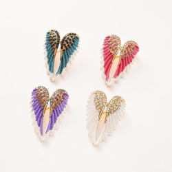 Crystal angel wings broochBrooches