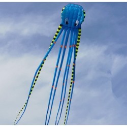 Sportstranddrake - uppblåsbar - hopfällbar - randig bläckfisk - 8M
