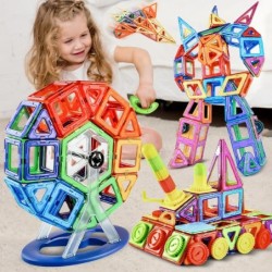 Magnetiska byggstenar - byggsats - stor storlek - pedagogisk leksak