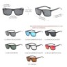 Klassiska fyrkantiga solglasögon - polariserade - UV400 - unisex