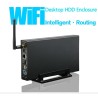 Externt fodral i aluminium - Nas WiFi-router - repeater - 300mbps - HDD3.5 Sata till USB 3.0-hölje