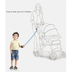 Barnsäkerhet - anti-förlorat koppel - handledsarmband - 150 cm