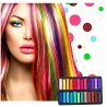 Tillfällig hårfärgning - krita - hårkrita - 24 färger