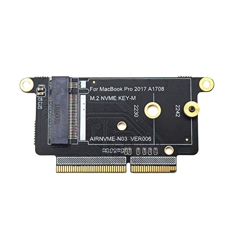 A1708 - SSD - NVMe PCI Express PCIE till NGFF M2 SSD-adapterkort - M.2 för Macbook Pro Retina 13"