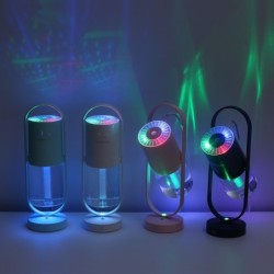 Ultraljudsluftfuktare - 360 graders rotationsdimspray - med LED - 200 ml