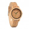 Bamboo wood watch - Quartz - handmade - cork strap - for her - for him - for couplesWatches