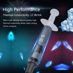 ZF-12 - thermal compound - conductive grease - silicone paste - heat sink - CPU GPU chipset cooling - 12W/mkCooling paste