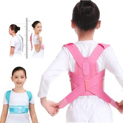 Barnhållningskorrigerare - justerbart bälte - ortopedisk korsett - rosa