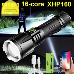 XHP199 / XHP50.2 - kraftfull LED-ficklampa - USB - vattentät - zoombar