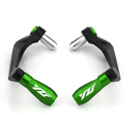 Motorcykel spakskydd - fallskydd - 7/8" 22mm - aluminium - för Yamaha YZF R3 R25 R6 R1 2013-2019