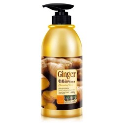 Herbal shampoo - ginger extracts - anti dandruff - no silicone - 400 mlHair