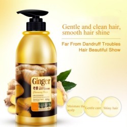 Herbal shampoo - ginger extracts - anti dandruff - no silicone - 400 mlHair