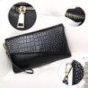 Vintage liten clutch - axelväska - krokodilskinnsmönster - med dragkedja