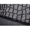 Vintage liten clutch - axelväska - krokodilskinnsmönster - med dragkedja