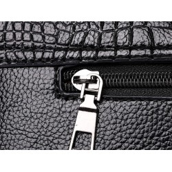 Vintage liten clutch - axelväska - krokodilskinnsmönster - med dragkedja