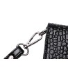Vintage liten clutch - axelväska - krokodilskinnsmönster - med dragkedja