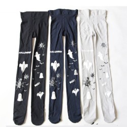 Halloween-tights - små jäklar / spöketryckta