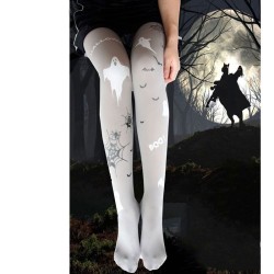 Halloween-tights - små jäklar / spöketryckta