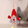 Silke plysch julänglar - dockor - hängande dekorationer