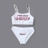 Sexiga underkläder set - kort topp - trosor - COME HERE DADDY PLEASE bokstäver