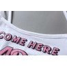 Sexiga underkläder set - kort topp - trosor - COME HERE DADDY PLEASE bokstäver