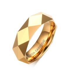 Tungsten carbide men's ring - gold / rose gold / blackRings