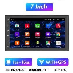 Android 9 / 10 bilradio - 1GB-16GB - Bluetooth - kamera - CarPlay - MirrorLink
