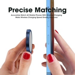 Magnetisk trådlös laddare - snabbladdning - med fäste - USB C - för IPhone 12 Pro / Samsung