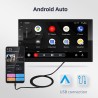 Android 10 QLED bilradio - 8GB-128GB - Bluetooth - AI - 8-core - CarPlay - 4G