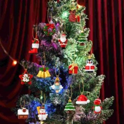 Christmas advent calendar - with hanging christmas tree ornaments - 24 piecesChristmas