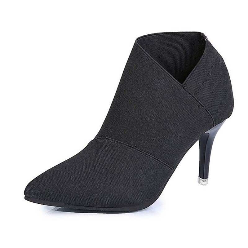 Slip on heeled ankle boots - pointed toeBoots