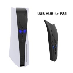 USB HUB för PS5 - 4 portar - splitter - expander