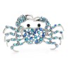 Rhinestone krabba - brosch