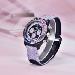 PAGANI DESIGN - mekanisk / automatisk klocka - regnbågsram - vattentät - läder- / nylonarmband