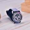 PAGANI DESIGN - mekanisk / automatisk klocka - regnbågsram - vattentät - läder- / nylonarmband