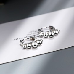 Runda droppörhängen i silver/guldplätering