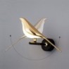 Kreativ LED-vägglampa - guldplätering fågel - touch-dimmer - fjärrkontroll