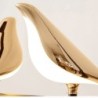 Kreativ LED-vägglampa - guldplätering fågel - touch-dimmer - fjärrkontroll