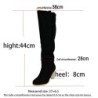 Knee height suede boots - thick heelBoots