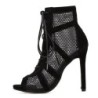 Sexy high heel sandals - ankle length pumps - hollow-out mesh - lace upSandals