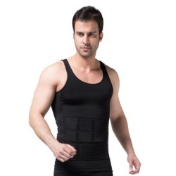 Slimmande t-shirt för män - ärmlös - body shaper