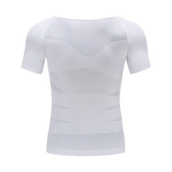 Slimmande t-shirt för män - kort ärm - kompression - body-shaper