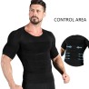 Slimmande t-shirt för män - kort ärm - kompression - body-shaper