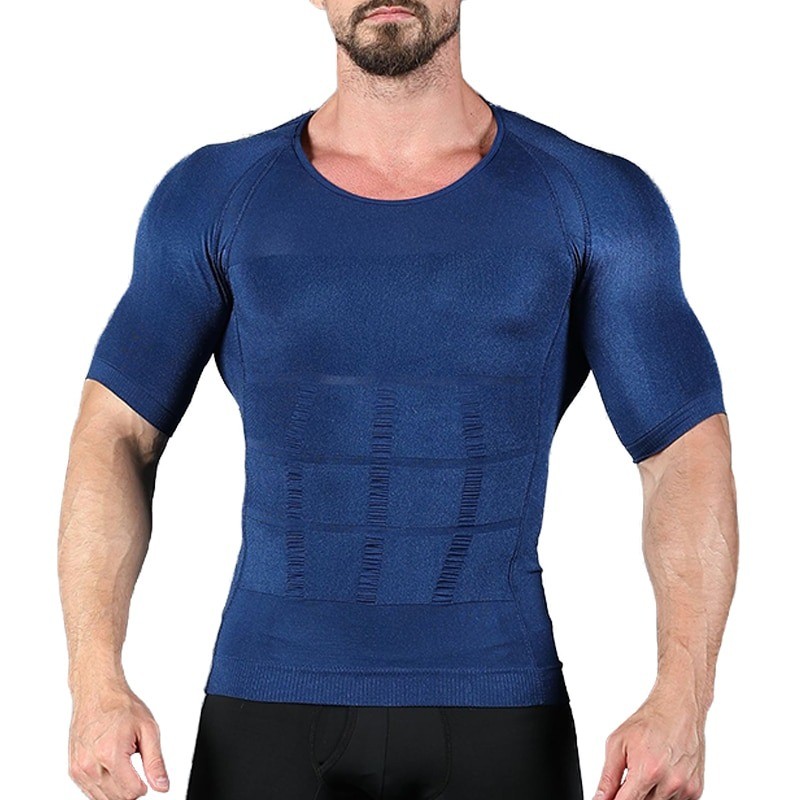 Slimmande t-shirt för män - kort ärm - kompression - body-shaper