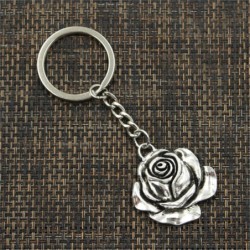 Vintage ros nyckelring