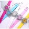 GENEVA - Quartz watch - crystals - silicone strap - with LED lightWatches