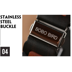 BOBO BIRD - herrklocka i trä - Quartz - med låda